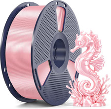 Silk 2.0 PLA 3D Printer Filament, 1KG, Soft Satin Pink picture