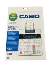 Casio FR-2650RC 12-digit printer calculator, two-color printing picture