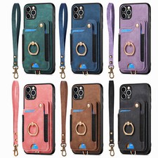 Ring Card Leather Phone Case For Xiaomi 13 12 Redmi Note 15 14 POCO X3 X5 9T K60 picture