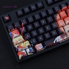 Touhou Project Keycaps Gensokyo PBT 2D Anime Hentai Fantasy Full-Frame 108-Key   picture