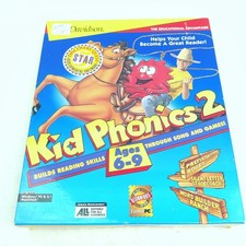 Davidson’s Kid Phonics 2 Windows Mac Big Box sealed Educational Software picture