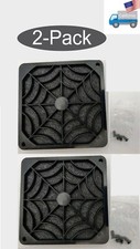 LOT 2-Pack: NEW Black Plastic Filter/ Guard for 92mm/ 90mm PC Case Cooling Fan picture