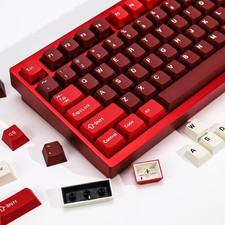 174 PCS Jamon PBT Red Keycap Set Fits 61/64/68/84/87/100/104/108 Keys picture