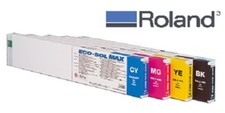 5x Original Ink Roland BN-20 VP VS XC 300 540 / Sol Max ESL3 KCMY + ESL4 White picture