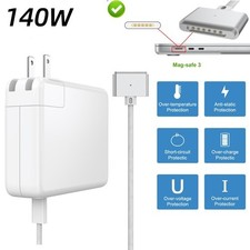 140W USB-C Power Adapter for Macbook M1 With Magsafe 3 Cable A2681 A2779 A2452 picture
