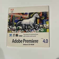 Vintage Adobe Premiere 4.0 Deluxe CD-ROM Windows Video Editing 1994 Retro PC picture