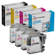 LD For Brother LC103 4pk Ink LC103BK LC103C LC103M LC103Y MFC J245 J285DW picture