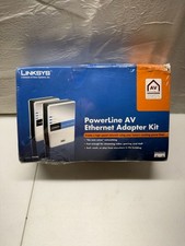 New Linksys PLK200 PowerLine AV Ethernet Adapter Kit Cisco Sealed Network Home picture