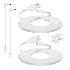 Smays 25 ft Micro USB Extension Cable, White, 2 Pack picture