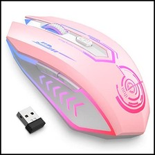 Wireless Gaming Mouse Rechargeable 10000 DPI LED Optical 6 Button Ambidextrous picture