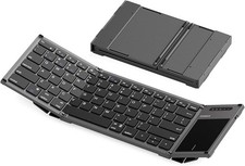 Inateck Foldable Keyboard with Touchpad, Bluetooth Wireless Mini Pocket Keyboard picture