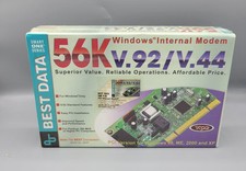 Best Data Windows Internal Modem (56HP)56K V.92/V.44, 98 XE 2000 XP, New SEALED  picture