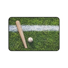 Customizable Baseball Bat and Ball Desk Mat | Sports Field Mouse Pad picture