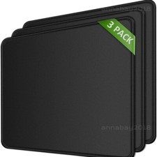 3X Non-Slip Mouse Pad Stitched Edge PC Laptop For Computer PC Gaming Rubber Base picture