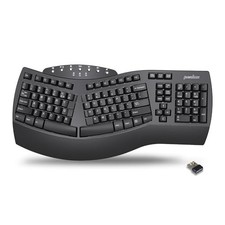 Ergonomic Split Keyboard, Wireless, Dual Mode, Black, 104 Keys, Wrist Rest picture