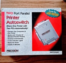 Precision Instruments Two Port Parallel Printer Autoswitch Gray SWITCH2AC picture