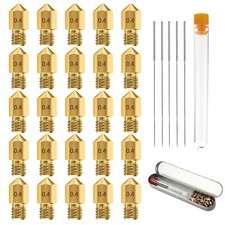 25PCS 0.4MM 3D Printer Extruder Nozzle for Creality Ender 3 5 CR-10 MK8 Anet A8 picture