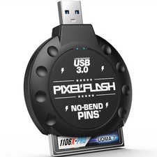 Compact Flash Card Reader, USB 3.0, No-Bend Pins, 5Gbps, Portable, Black picture