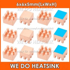 5/10pcs DIY Useful 100% Pure Copper Heatsink Without or With Thermal Tape picture