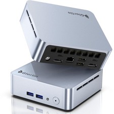 Glorlin Mini PC, AMD Ryzen 5 3501U CPU (Beats N95, Up to 3.7 GHz, 4C/8T) Smal... picture