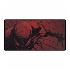 Marvel Spider-Man Dark Red Web Action Mouse Pad Desk Mats picture