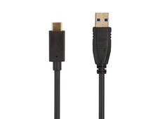 Monoprice USB 3.0 Type-C to Type-A Cable - 6ft - Black For Samsung Galaxy S10 S9 picture