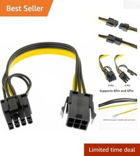 Essential 6-Pin to 8-Pin Adapter Cable for Graphics Cards - 12V Power Solution picture