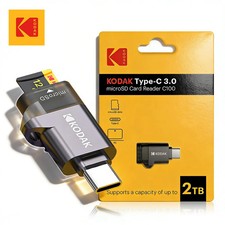 Kodak Type-C Micro SD Card Reader USB-C TF Memory Card Adapter Flash Card Gift picture