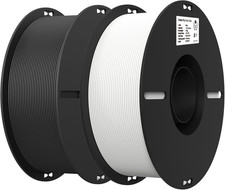 Creality PLA 3D Printer Filament, Black & White, 2-Pack, 2KG Total picture