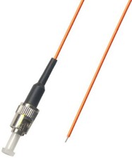 10 Pack ST Multimode 50/125 Simplex Pigtail Fiber Optic 1M 0.9 Mil Adapter picture