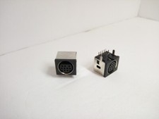 Pack of 2 x 9 Pin AV RCA Video PS2 MDC S DIP DIN 9P DC Jack Terminal Port Socket picture