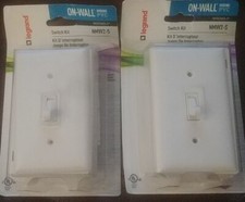 LOT OF 2 Wiremold On-Wall White PVC 1 In. Switch Kit NMW2-S   picture