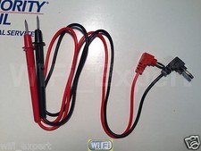 1x Right-Angle Banana to Test Leads for Digital MultiMeter, VOM with Plugs 2' US picture