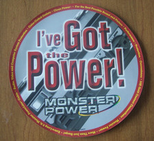 NEW -- NOS -- Monster Power mouse pad -- 8 Inch -- Wrapped in plastic = Mint picture