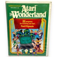 ATARI Hayden Book/Software (Tape) Atari In Wonderland VTG Software picture