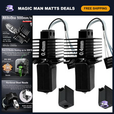 2 Pack Upgraded 0.4MM Integrated Hotend Kit with Hardened Steel Nozzle for 3D Pr picture