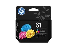 HP 61 Original Inkjet Ink Cartridge Tri-color Pack EXP 2028 picture