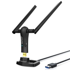 BrosTrend 1200Mbps Long Range USB WiFi Adapter for PC Desktop Laptop of Windows picture