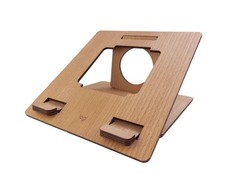 Logitech Logi Wooden Laptop Stand, Style# 956-000155, Wood picture