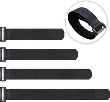 20 Pack Reusable Cinch Straps Fastening Cable Straps Nylon Hook and Loop Cinc... picture