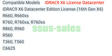iDRAC9 X6 Datacenter Edition License for DELL R660xs  R760xa, R760xs 16th Gen picture