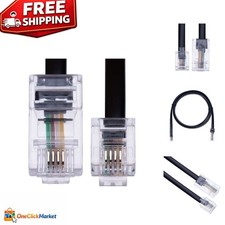 Versatile 2m RJ11 to RJ45 Connector Cable - Connect Phones and Faxes Easily picture
