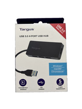 Targus 4 Port USB Hub: High-Speed 400 Mbps Multiport Extender - NEW OPEN  picture