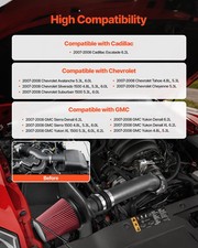 Cold Air Intake, 3.5 Inch Cold Air Intake System + Heat Shield Compatible with 2 picture