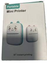 Portable Mini Printer BT Instant Printing Blue Long Battery Life picture
