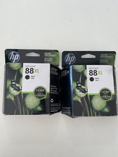 Lot Of 2 Genuine HP 88XL Black Ink Cartridge - Brand New Factory Sealed picture