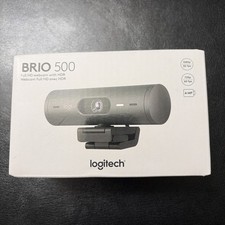 New Logitech - Brio 500 1920x1080p Webcam with Privacy Cover - Graphite - New picture
