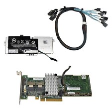 Dell LSI Raid Controller L3-25121-74B 003NDP + 2xSAS/6xSATA Cable LP picture