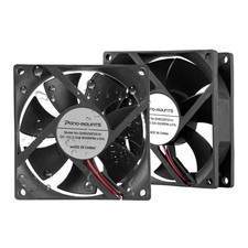 80mm 12V DC Moisture Resistant Fan 2-Pack for RV Fridges, Greenhouse, PSU Coolin picture