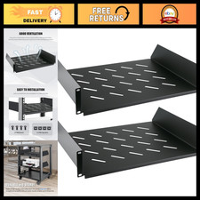 Universal 2U Vented Rack Shelf, 14